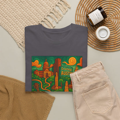 Adult Unisex Austin Surreal Graphic Tee (North America Customers)