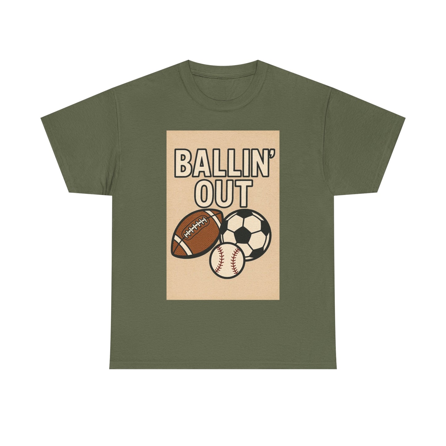 "Ballin' Out" Unisex Sporty Graphic Tee